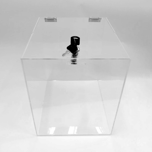 PLEXIGLASS BOX WITH LOCK 300x300x250 MM