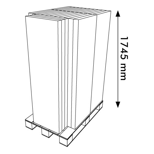 DISPLAY 370x470x1580 MM HEADER - CORRUGATED CARDBOARD