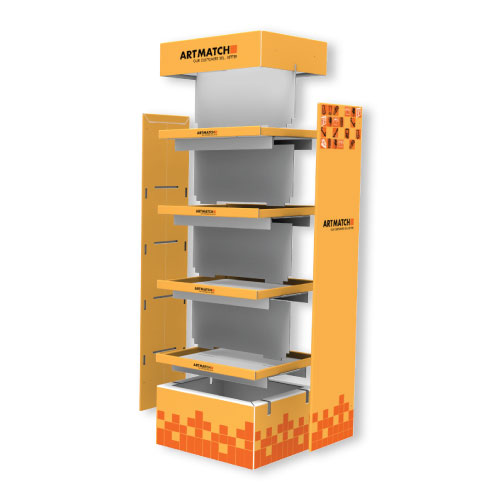 DISPLAY 590x600x1570+163 MM HEADER - CORRUGATED CARDBOARD