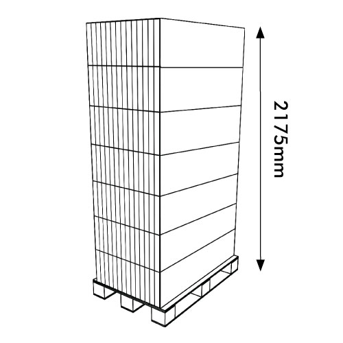 DISPLAY 280X195X1190+350 MM HEADER - CORRUGATED CARDBOARD