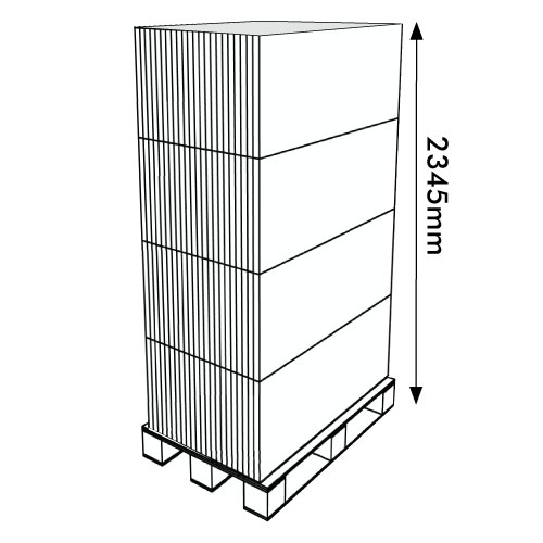 DISPLAY 300x200x1190+350 MM HEADER - CORRUGATED CARDBOARD