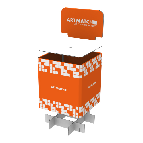 DISPLAY 457x460x505+250 MM HEADER - CORRUGATED CARDBOARD