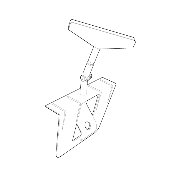 CARDBOARD CLAMP 140 WITH MF CONNECTOR AND T-PIECE FOR FRAMES SERIES 1
