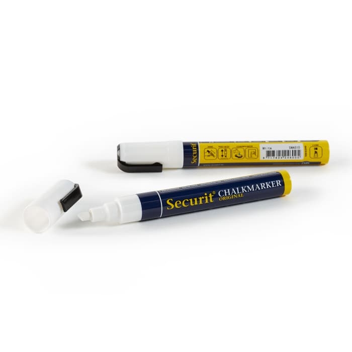 LIQUID CHALK MARKER, WHITE, 6 MM TIP THICKNESS